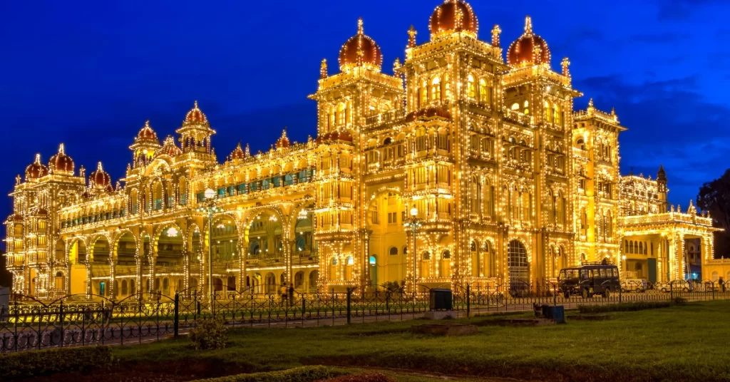 mysore-palace-night-view