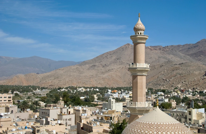 long-shot-of-mosque-with-blue-sky-background