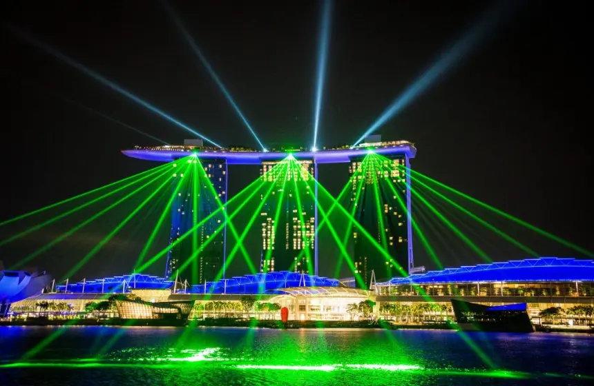 light water show in singapore