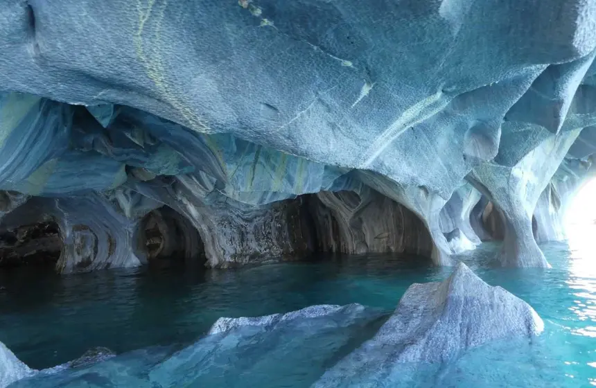 marble caves in chile