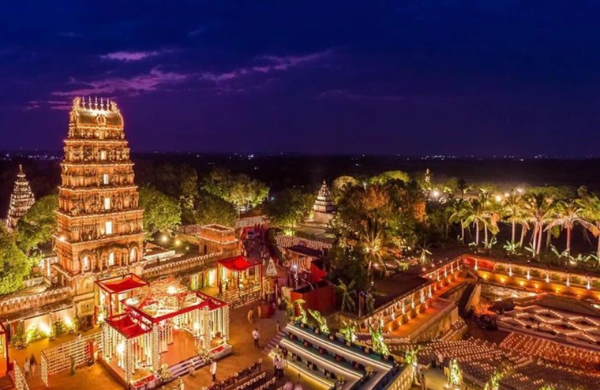 top view of sita ramachandraswamy temple telangana
