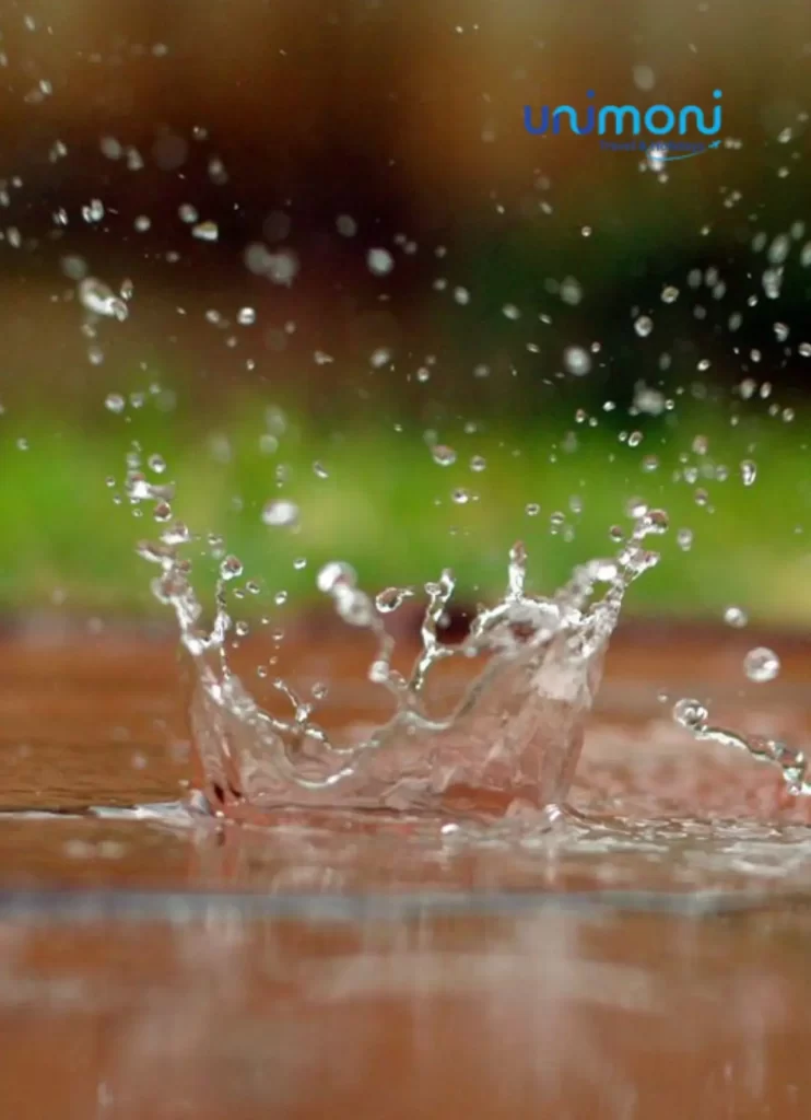 Water drop on the floor