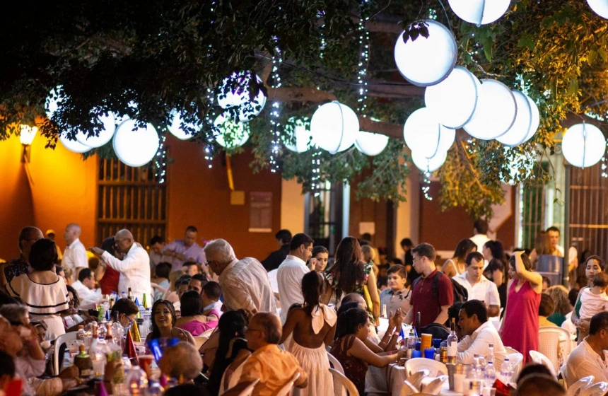 New year celebration in Colombia (Cartagena)