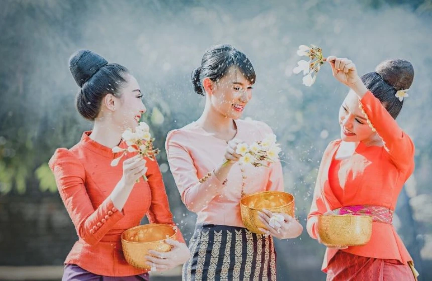 New year celebration in Thailand