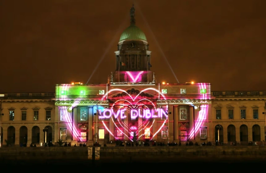 New year in Dublin, Ireland