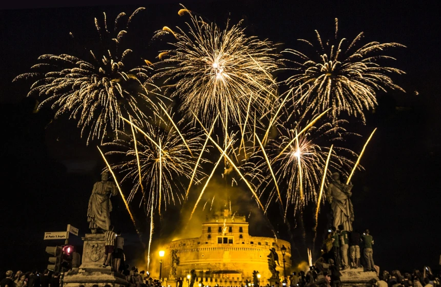 New year in Rome, Italy