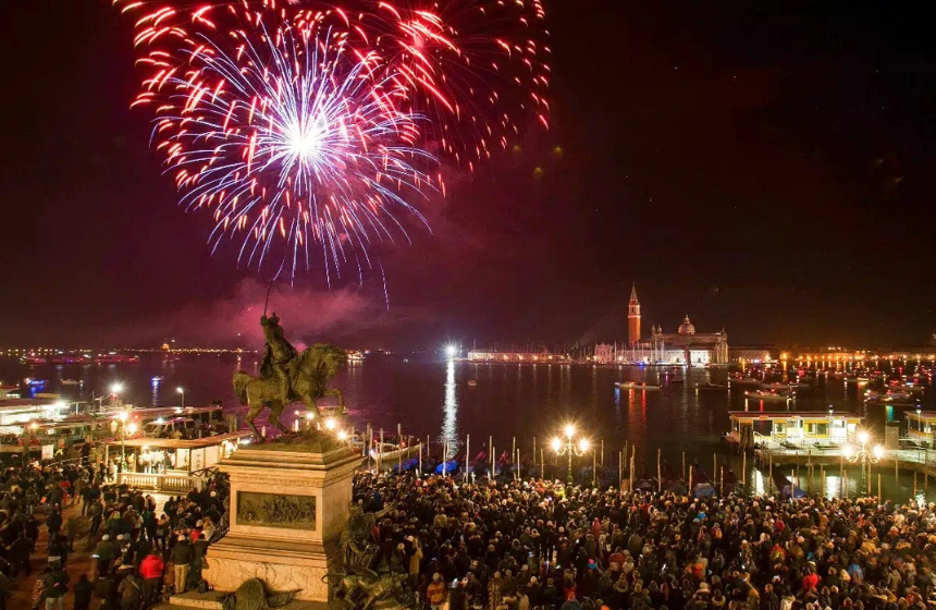 New year in Venice, Italy