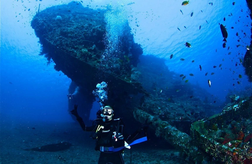 Underwater Tourism - Unimoni Travel & Holidays - The Yokohama Shipwrecks (Japan)