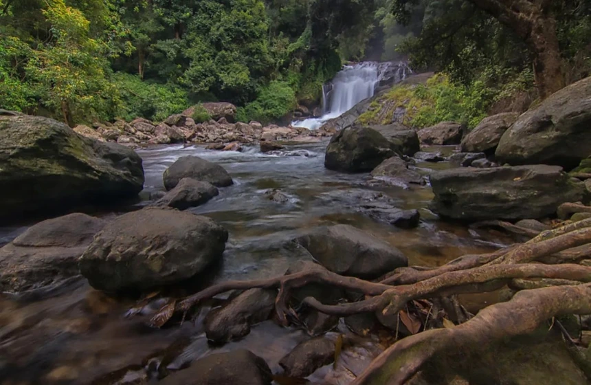Kurinjiwali waterfalls - Meesappuklimala Tourism- unimoni Travel and Holidays